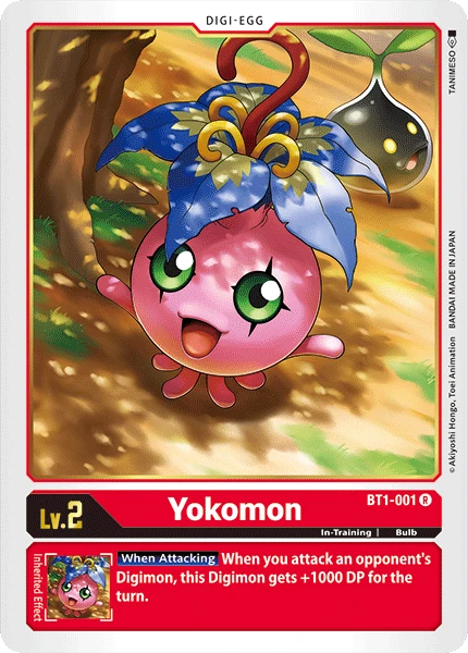 Digimon Kartenspiel Sammelkarte BT1-001 Yokomon