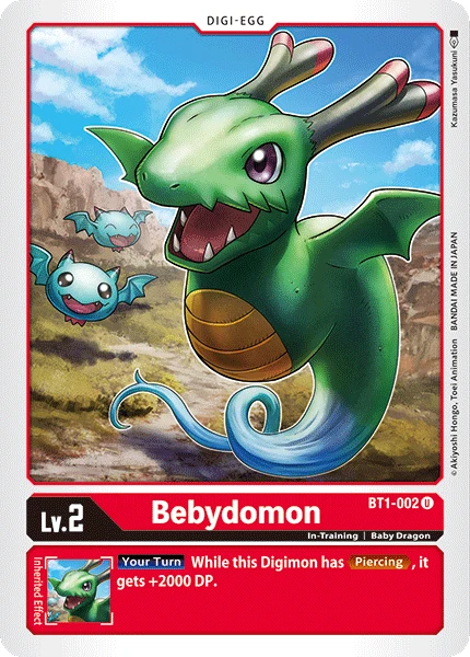 Digimon Kartenspiel Sammelkarte BT1-002 Bebydomon