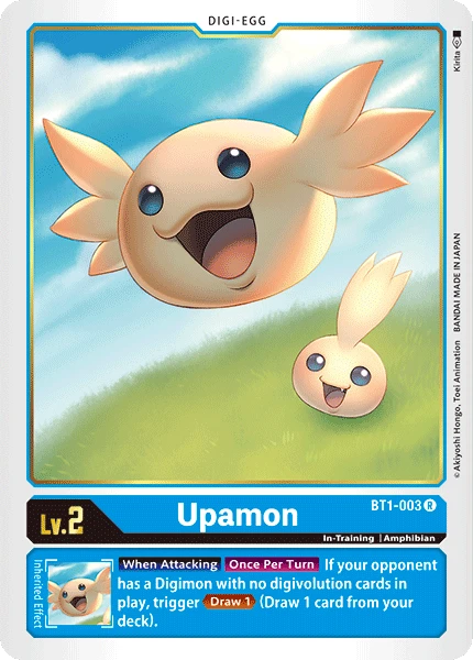 Digimon Kartenspiel Sammelkarte BT1-003 Upamon