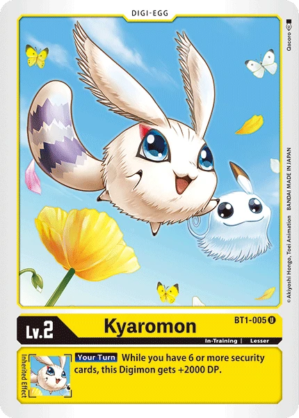 Digimon Kartenspiel Sammelkarte BT1-005 Kyaromon