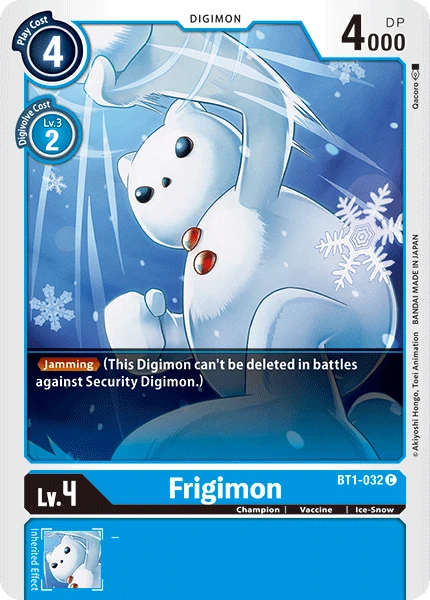 Digimon Kartenspiel Sammelkarte BT1-032 Frigimon