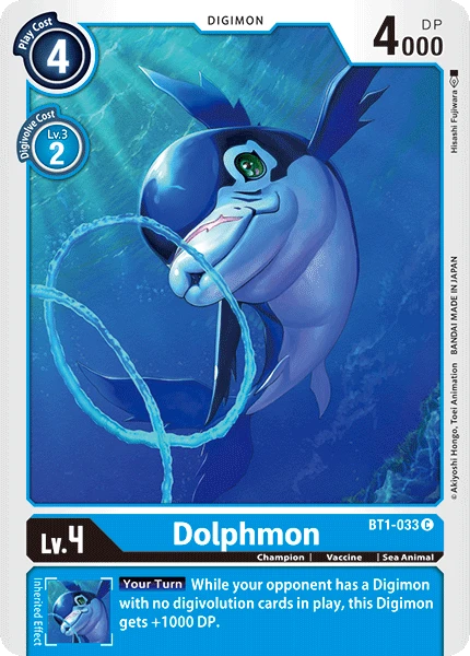 Digimon Kartenspiel Sammelkarte BT1-033 Dolphmon