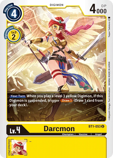 Digimon Kartenspiel Sammelkarte BT1-053 Darcmon