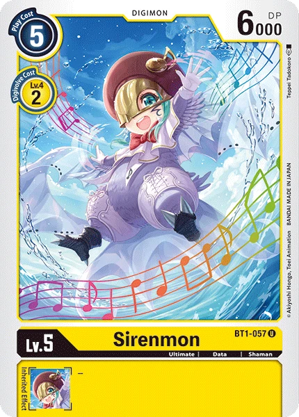 Digimon Kartenspiel Sammelkarte BT1-057 Sirenmon
