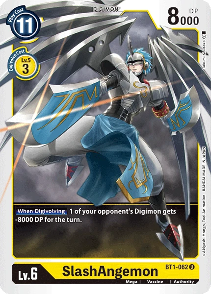 Digimon Kartenspiel Sammelkarte BT1-062 SlashAngemon