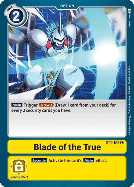Digimon Kartenspiel Sammelkarte BT1-102 Blade of the True