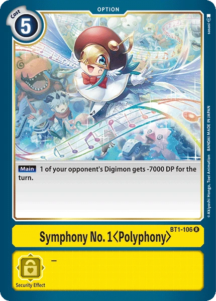 Digimon Kartenspiel Sammelkarte BT1-106 Symphony No. 1