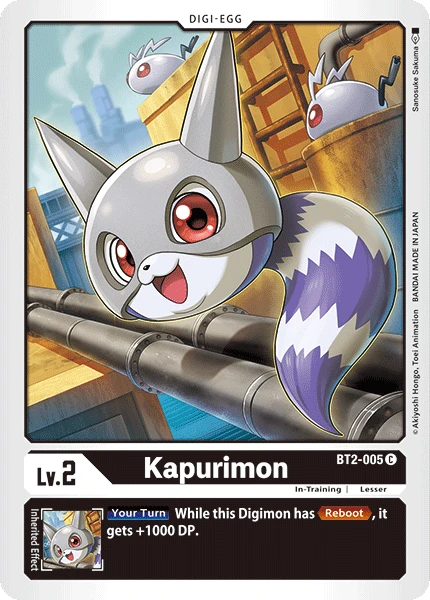 Digimon Kartenspiel Sammelkarte BT2-005 Kapurimon