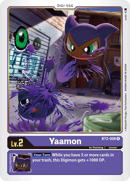 Digimon Kartenspiel Sammelkarte BT2-008 Yaamon