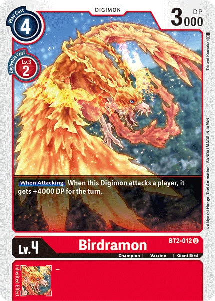 Digimon Kartenspiel Sammelkarte BT2-012 Birdramon