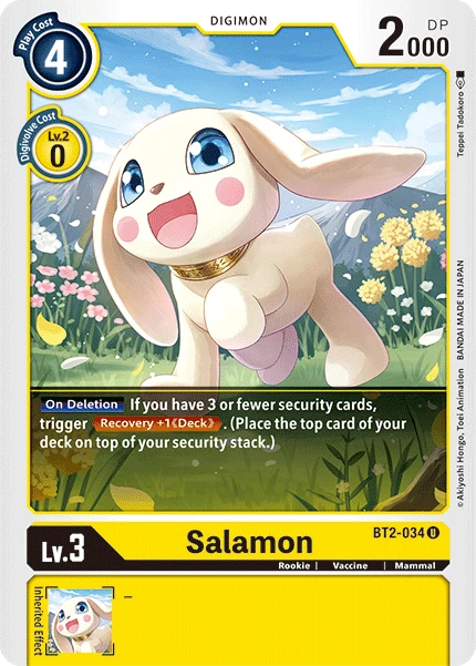 Digimon Kartenspiel Sammelkarte BT2-034 Salamon