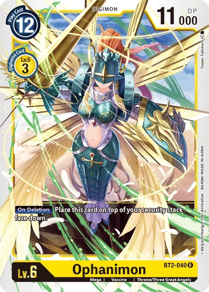 Digimon Kartenspiel Sammelkarte BT2-040 Ophanimon