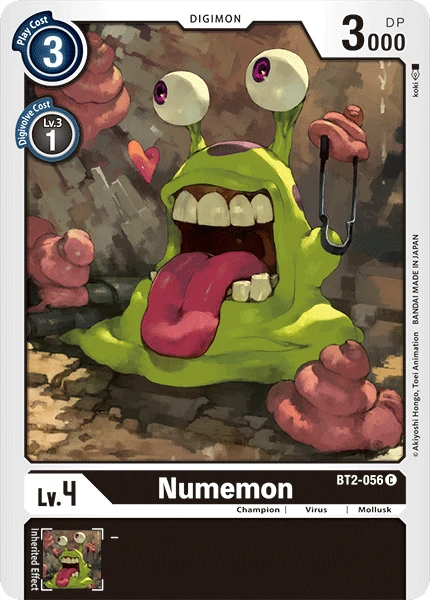 Digimon Kartenspiel Sammelkarte BT2-056 Numemon