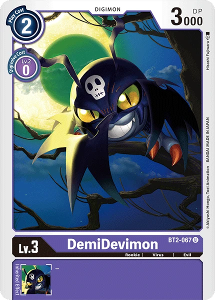 Digimon Kartenspiel Sammelkarte BT2-067 DemiDevimon