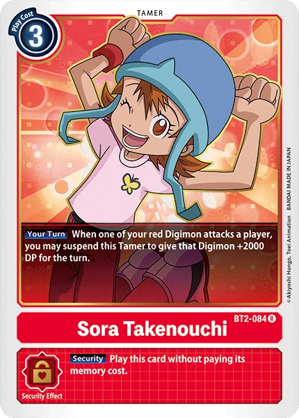 Digimon Kartenspiel Sammelkarte BT2-084 Sora Takenouchi