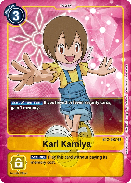 Digimon Kartenspiel Sammelkarte BT2-087 Kari Kamiya alternatives Artwork 1