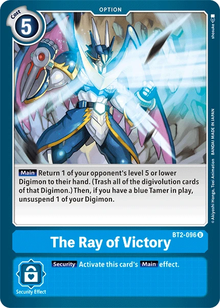 Digimon Kartenspiel Sammelkarte BT2-096 The Ray of Victory