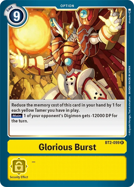 Digimon Kartenspiel Sammelkarte BT2-099 Glorious Burst
