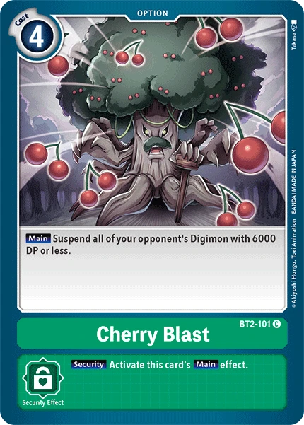 Digimon Kartenspiel Sammelkarte BT2-101 Cherry Blast