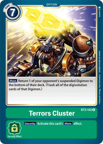 Digimon Kartenspiel Sammelkarte BT2-102 Terrors Cluster