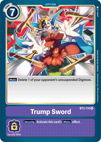 Digimon Kartenspiel Sammelkarte BT2-110 Trump Sword
