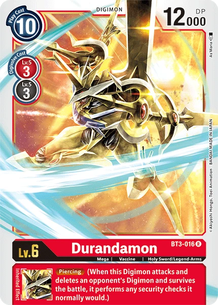 Digimon Kartenspiel Sammelkarte BT3-016 Durandamon