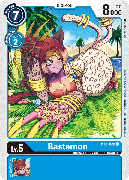 Digimon Kartenspiel Sammelkarte BT3-028 Bastemon