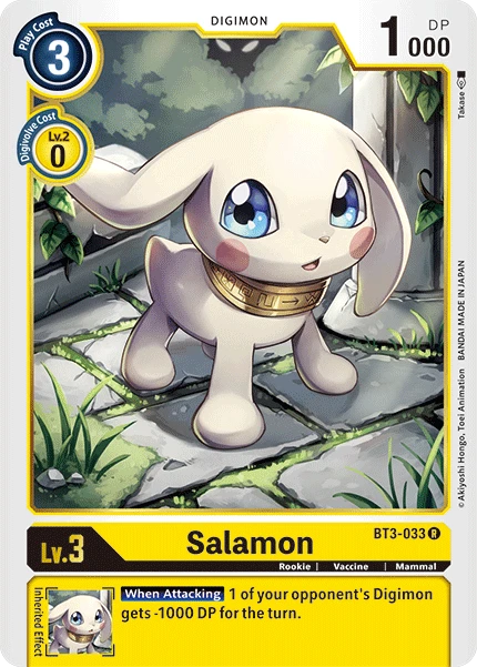 Digimon Kartenspiel Sammelkarte BT3-033 Salamon