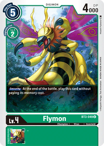 Digimon Kartenspiel Sammelkarte BT3-049 Flymon