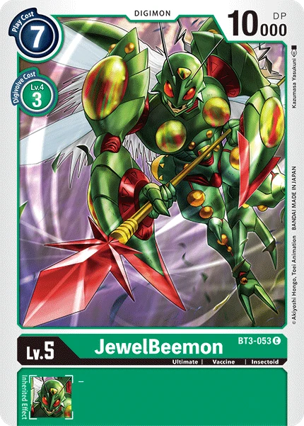 Digimon Kartenspiel Sammelkarte BT3-053 JewelBeemon