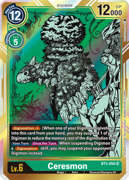Digimon Kartenspiel Sammelkarte BT3-056 Ceresmon alternatives Artwork 1