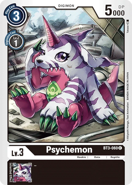 Digimon Kartenspiel Sammelkarte BT3-060 Psychemon