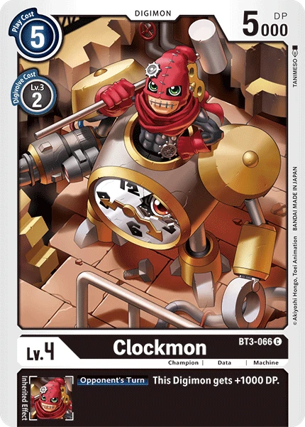 Digimon Kartenspiel Sammelkarte BT3-066 Clockmon