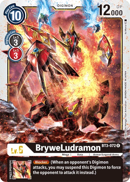 Digimon Kartenspiel Sammelkarte BT3-072 BryweLudramon