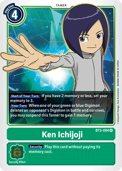 Digimon Kartenspiel Sammelkarte BT3-094 Ken Ichijoji