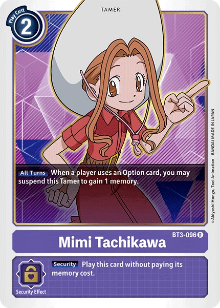 Digimon Kartenspiel Sammelkarte BT3-096 Mimi Tachikawa