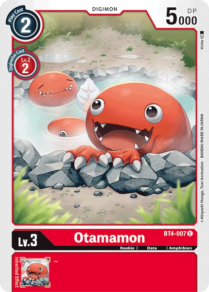 Digimon Kartenspiel Sammelkarte BT4-007 Otamamon