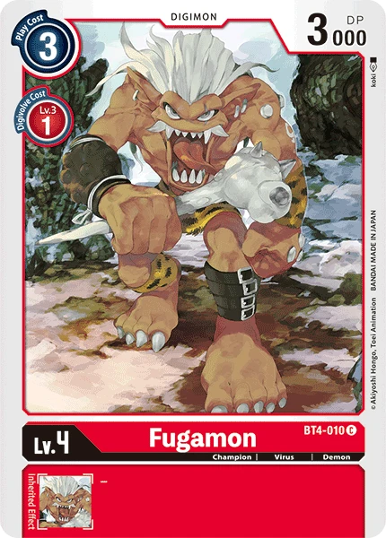 Digimon Kartenspiel Sammelkarte BT4-010 Fugamon