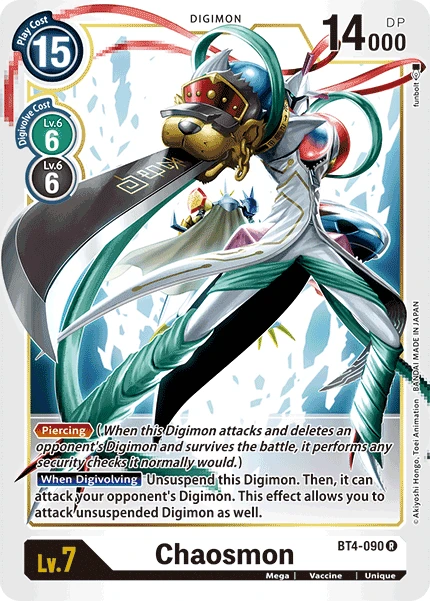 Digimon Kartenspiel Sammelkarte BT4-090 Chaosmon