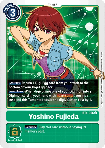 Digimon Kartenspiel Sammelkarte BT4-095 Yoshino Fujieda