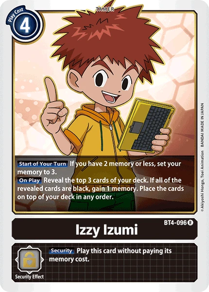 Digimon Kartenspiel Sammelkarte BT4-096 Izzy Izumi