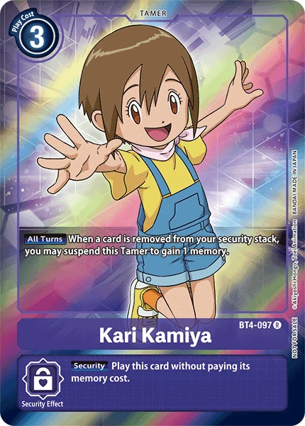 Digimon Kartenspiel Sammelkarte BT4-097 Kari Kamiya alternatives Artwork 1