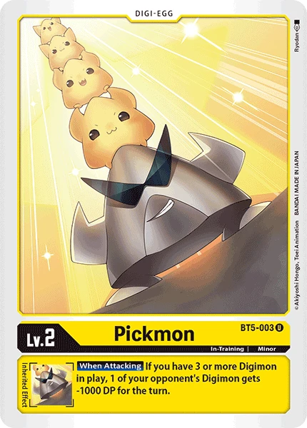 Digimon Kartenspiel Sammelkarte BT5-003 Pickmon