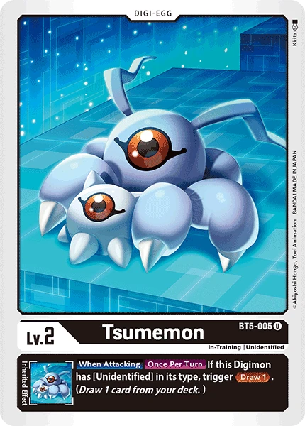 Digimon Kartenspiel Sammelkarte BT5-005 Tsumemon