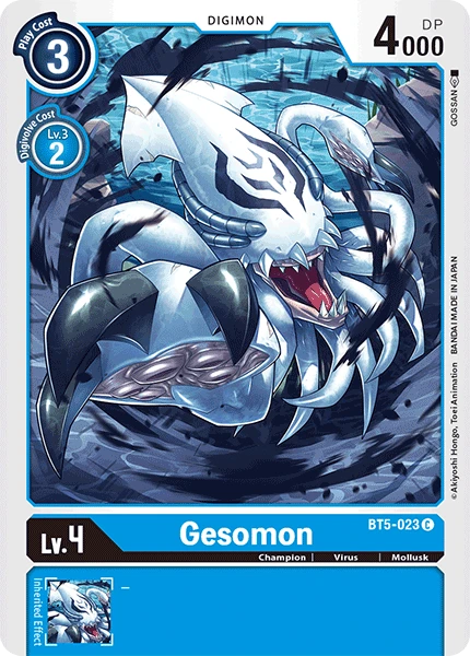 Digimon Kartenspiel Sammelkarte BT5-023 Gesomon