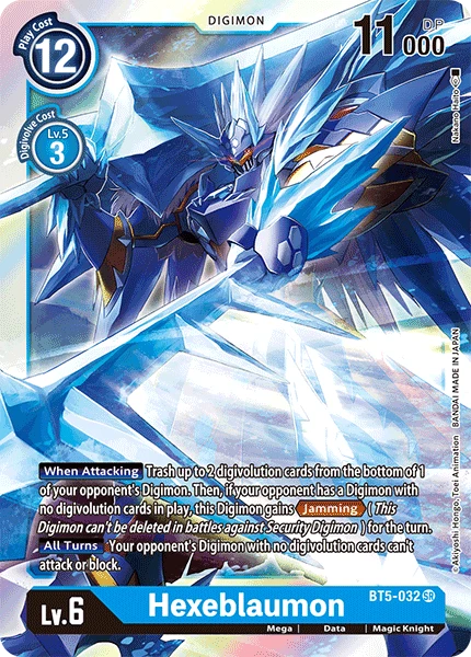 Digimon Kartenspiel Sammelkarte BT5-032 Hexeblaumon