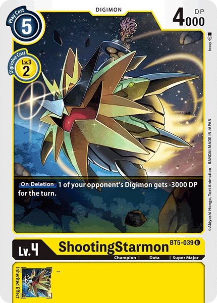 Digimon Kartenspiel Sammelkarte BT5-039 ShootingStarmon