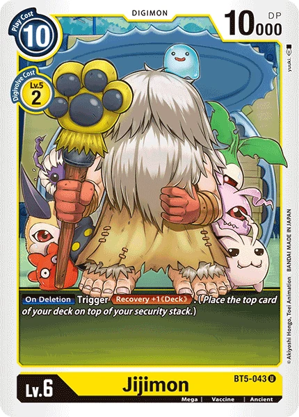 Digimon Kartenspiel Sammelkarte BT5-043 Jijimon