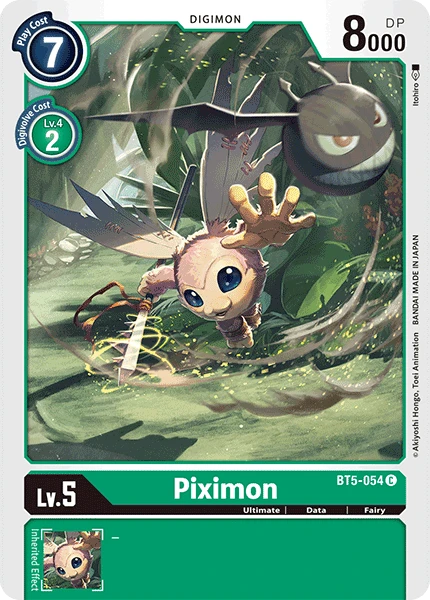 Digimon Kartenspiel Sammelkarte BT5-054 Piximon