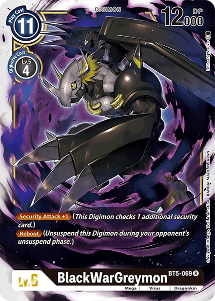 Digimon Kartenspiel Sammelkarte BT5-069 BlackWarGreymon